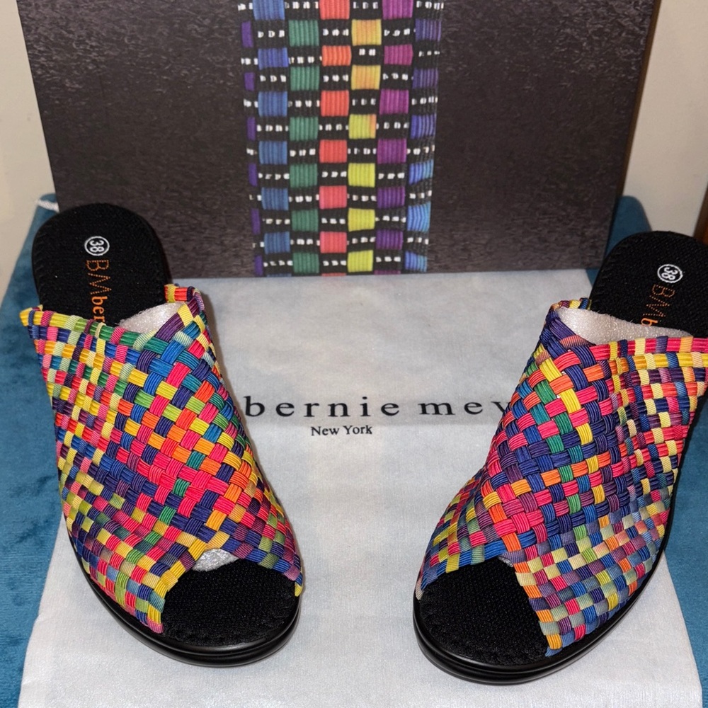 bernie mev. Sun Women's Colorful Woven Mules
